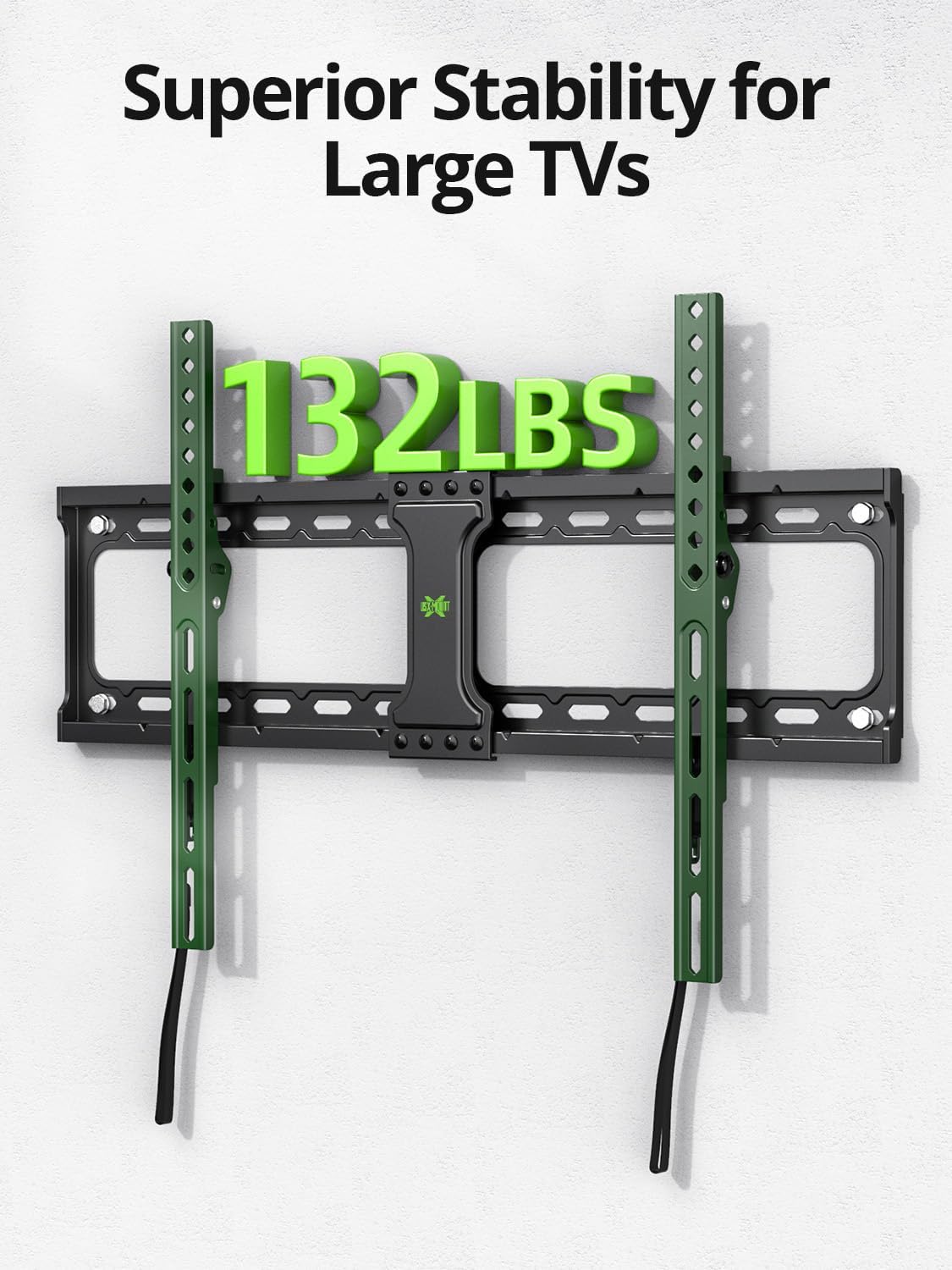 USX MOUNT Tilting TV Wall Mount - Fits 37"-95" Flat & Curved Screens | Max VESA 600x400mm, 132lbs Capacity