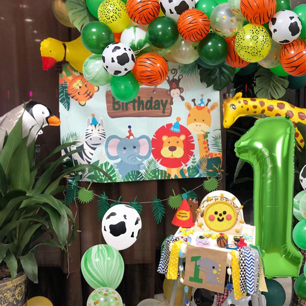 TONIFUL 40 Inch Large Green Numbers Balloons 0-9, Number 9 Digital 9 Helium Foil Mylar Big Number Balloons for 2026 Graduation New Year Eve Birthday Party Anniversary Supplies Decorations
