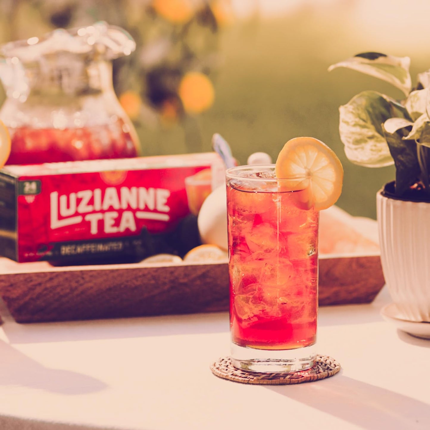 Luzianne Decaffeinated Iced Tea Bags, Family Size, 24ct Box (Pack of 1)