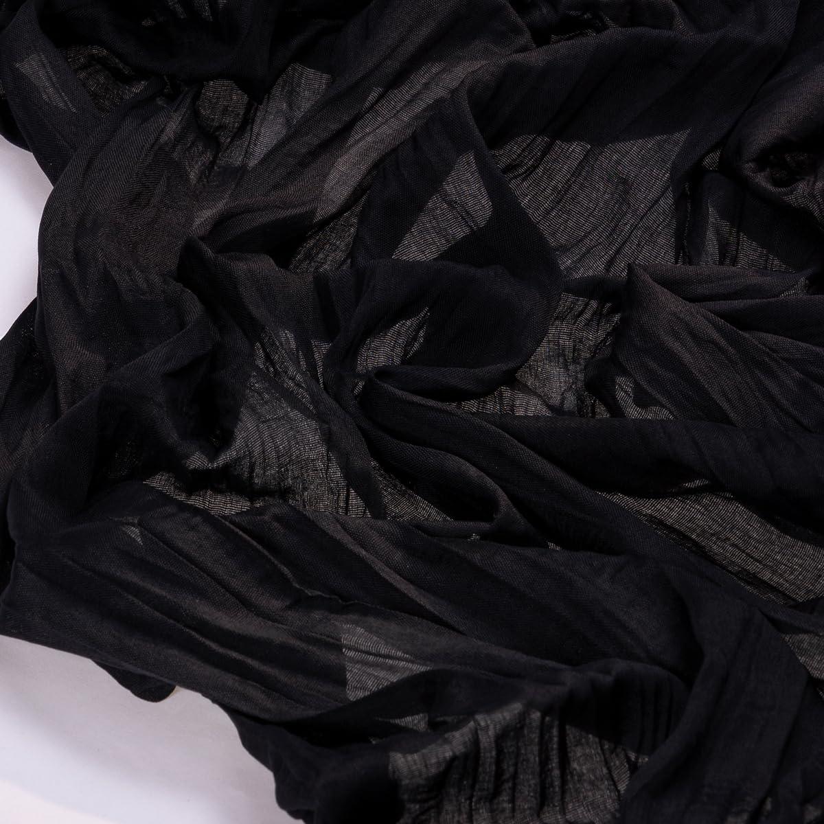 Socomi Black Table Runner Boho Rustic Gauze Summer 120 inch 10FT Cheese Cloth Sheer Runner for Wedding Party Baby Shower Birthday Home Decor Holiday Decorations