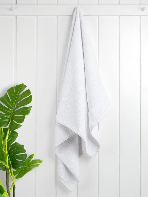 Cotton Paradise Extra Large Turkish Bath Towels - Soft Plush 4-Piece Set in White