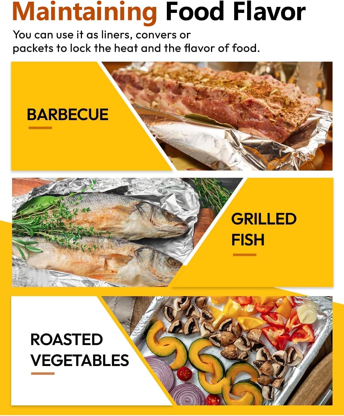 Katbite Heavy Duty Aluminum Foil - 17.7 Inch Wide, 30 Micron Thick Roll for Grilling & Baking | 525 Sq Ft
