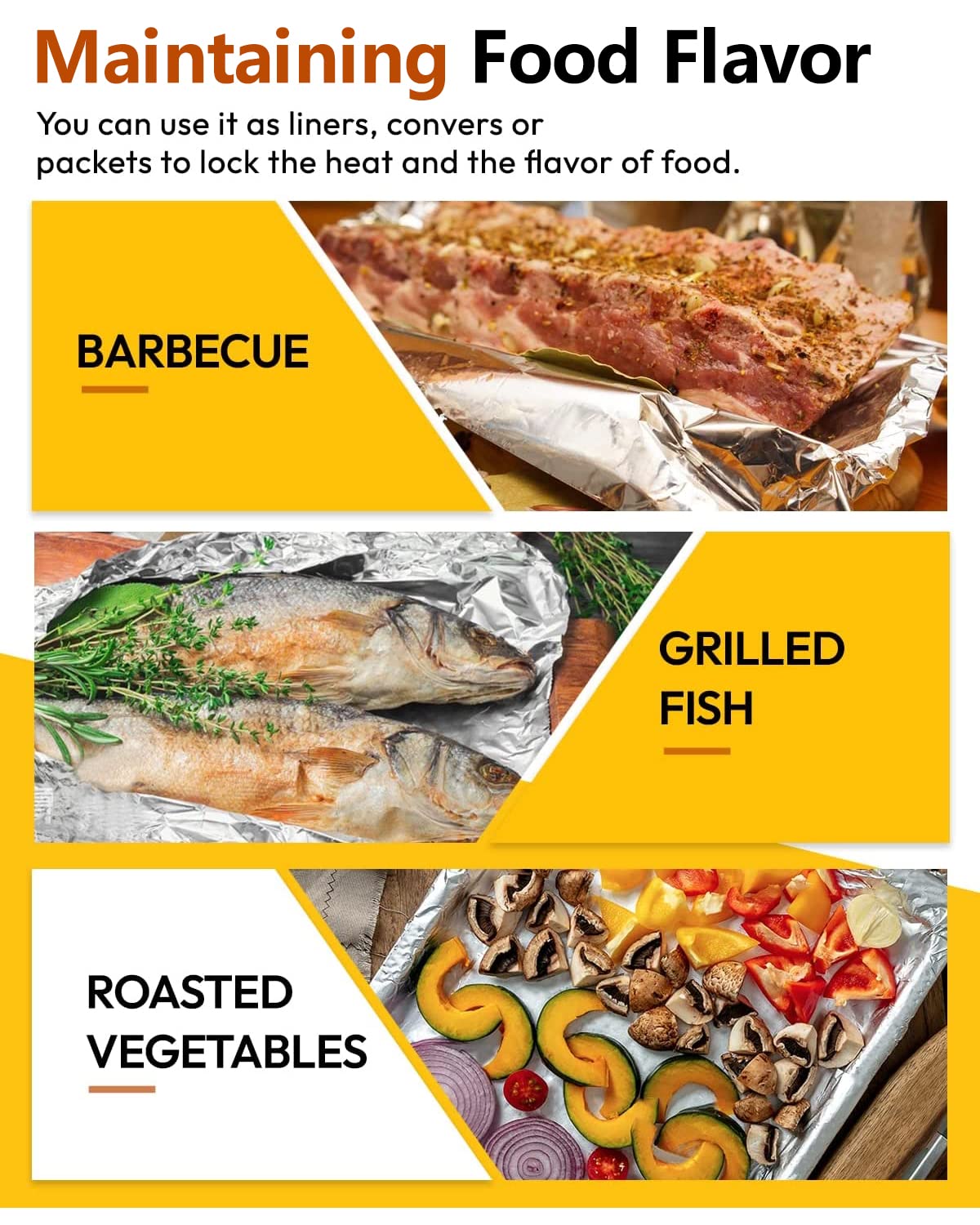 Katbite Aluminum Foil Heavy Duty 17.7 Inch Wide, 30 Micron Thick Strong Heavy Duty Foil Aluminum Roll Wrap for Commercial Catering, Grilling, Roasting, Baking, Home Cooking, 17.7"x525s.f