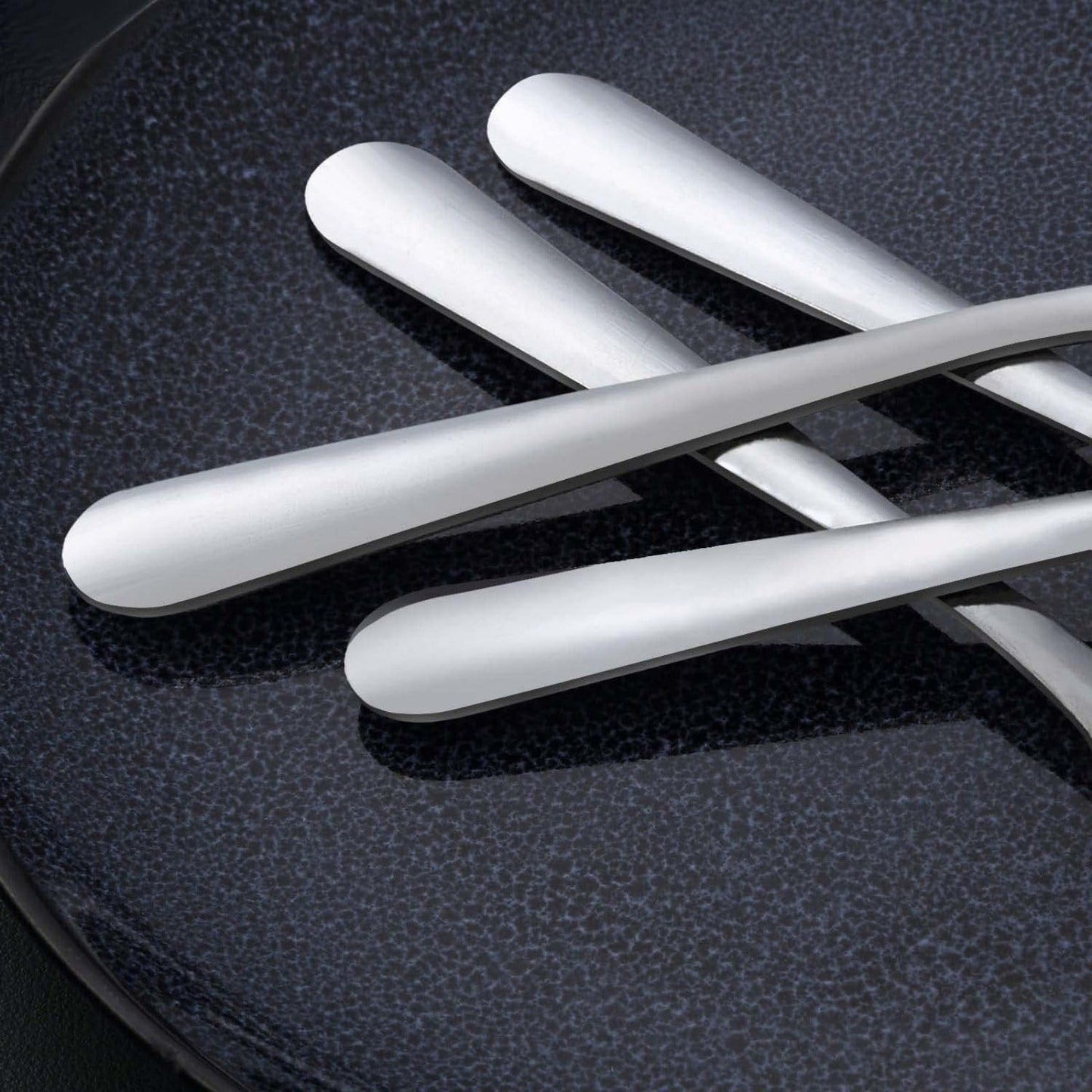 Unokit 24-Piece Tea Spoons Set Silverware - 6.7 inch Stainless Steel Spoon, Dessert, Table, Silverware Spoons Only for Home, Kitchen or Restaurant - Mirror Polished, Dishwasher Safe