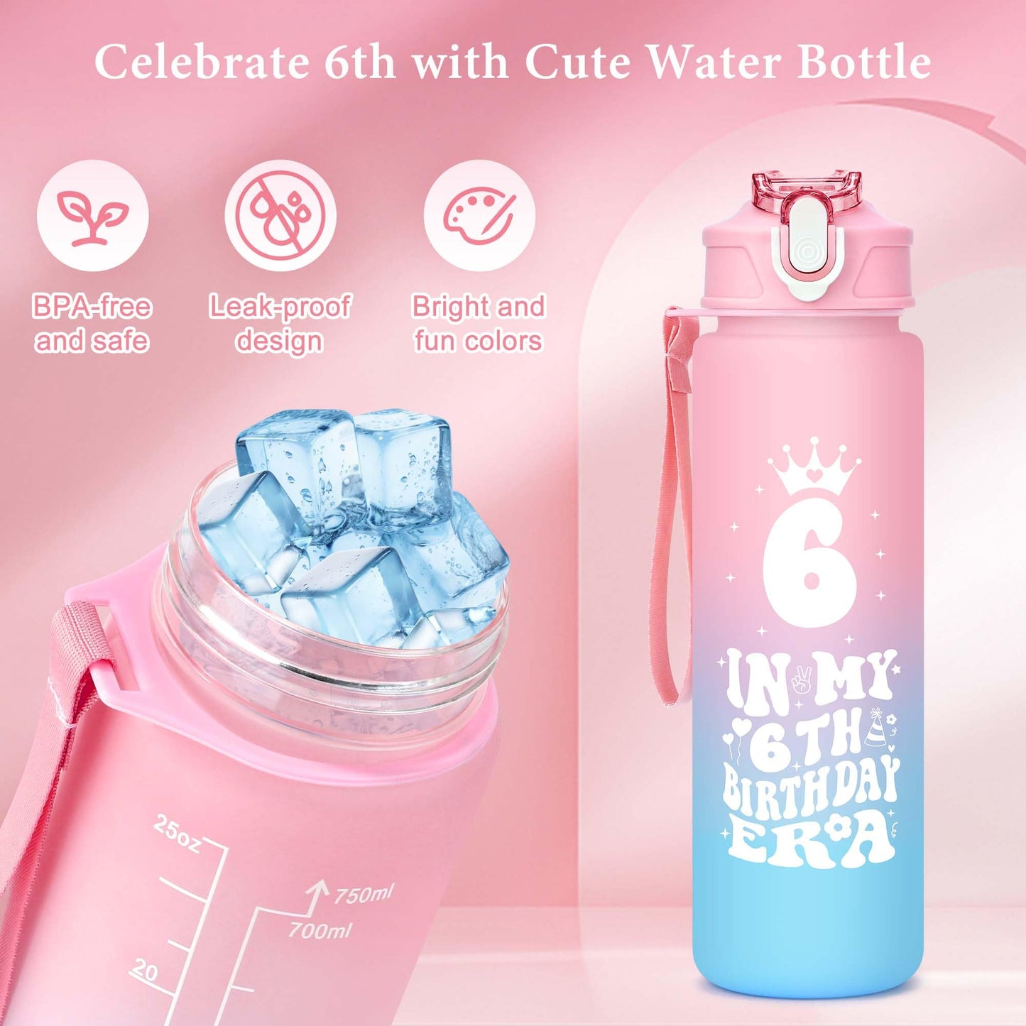 6 Year Old Girl Birthday Gift for 6 Years Old Girl Gifts Ideas Popular Six Year Olds Girls Birthday Gifts Accessories Unique Happy 6th Decoration Presents Stuff Trending Things with Tumbler Canvas Bag