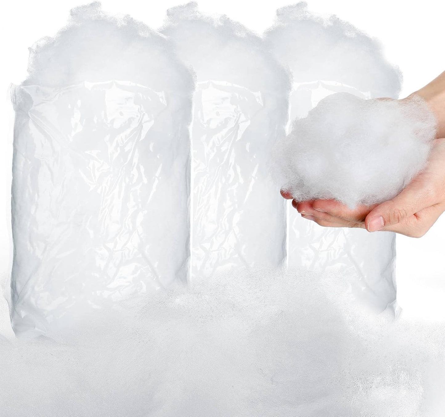 Tatuo Christmas Fake Snow | Fluffy Artificial Snow Blanket for Holiday Decor - 5.3 oz Bags