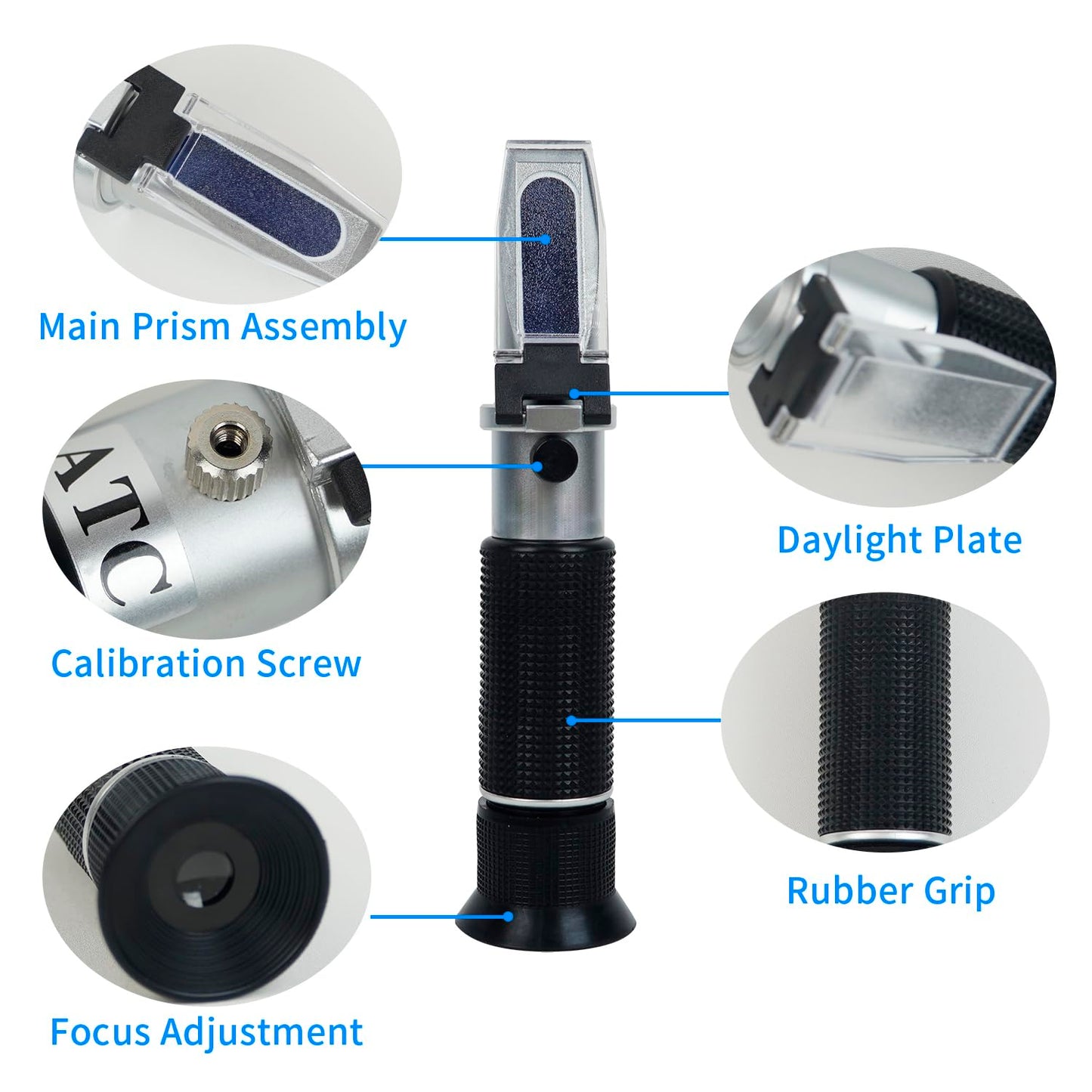 NANBEI 0-80% Brix Meter Refractometer,brix Meter,Refractometer Sugar, Refractometer,brix Refractometer for Measuring Sugar Content in Fruit,Maple Syrup and Other Sugary Drink