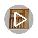 Umilife Large 19x19 Inch Bamboo Kitchen Drawer Organizer - 8 Slots, Sturdy Flatware Tray with Thick Frames