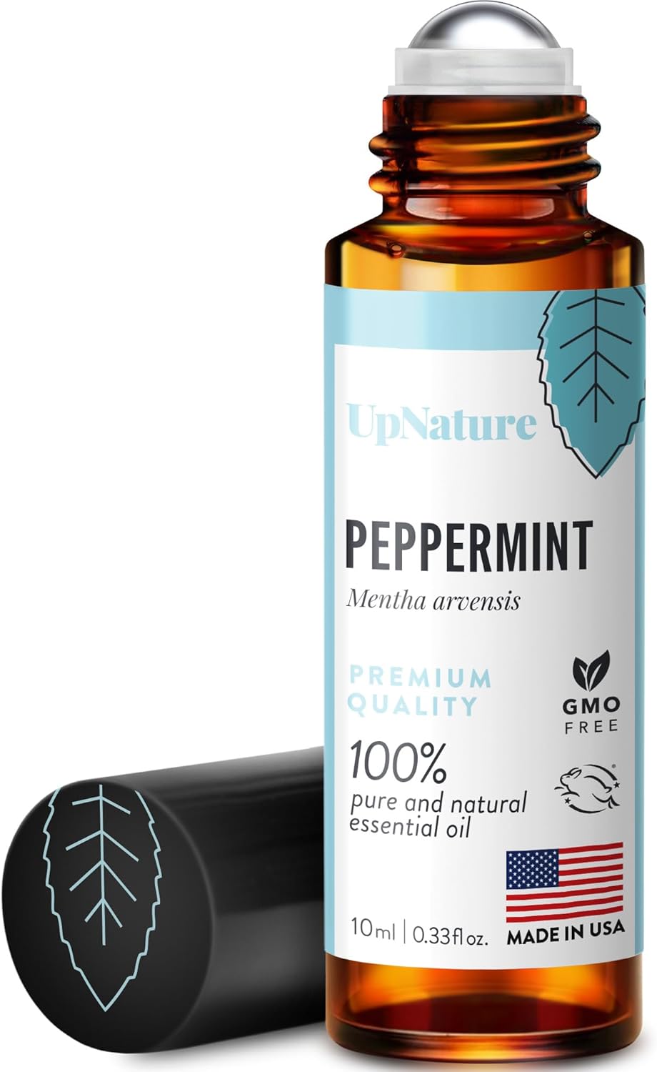 UpNature Peppermint Oil Roll-On - 100% Natural Relief for Nausea & Morning Sickness - Essential Oil for Pregnancy