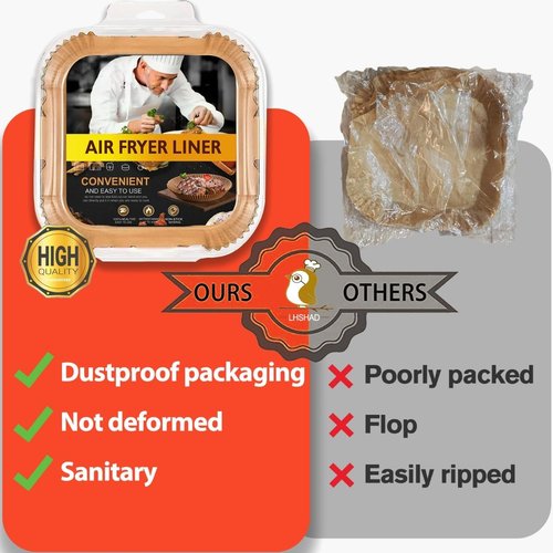 Chefman Air Fryer Liners - Disposable 7-Inch Parchment Paper for 4QT Air Fryers | Perfect Fit for 3-5QT