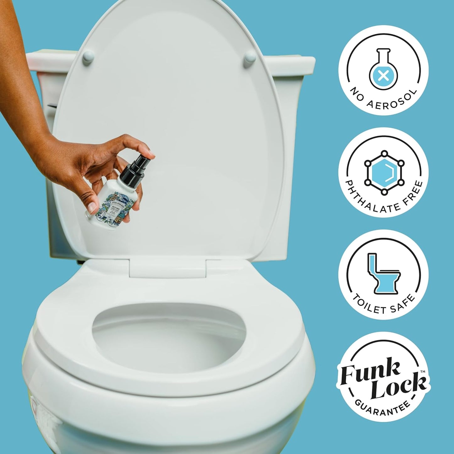 Poo-Pourri Toilet Spray - Fresh Sea Salt Scent | Plant-Based Odor Deodorizer, 4 Fl Oz (Pack of 2)