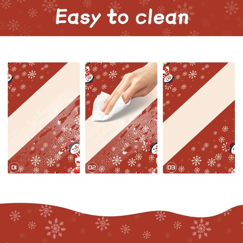 Childom 3 Pack Christmas Tablecloths,Disposable Plastic Tablecloths 54" x 108" Christmas Decorations,Xmas Snowman Table Cloths for Party Supplies,Plastic Table Covers for Home,Dinner,Indoor or Outside