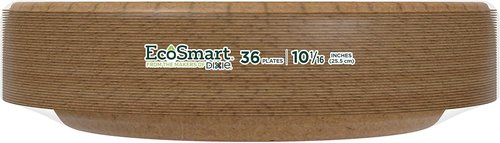 Dixie EcoSmart 100% Recycled Fiber Paper Plates - Large 10-Inch, 144 Count for All Meals