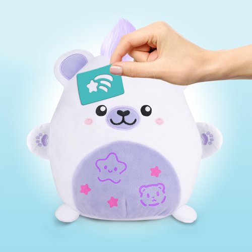 Canal Toys Airbrush Plush Kawaii Squish Bear: Includes Plush Bear, Airbrush Set and Stick on Stencils; Color and wash and Repeat; Create Your own Style