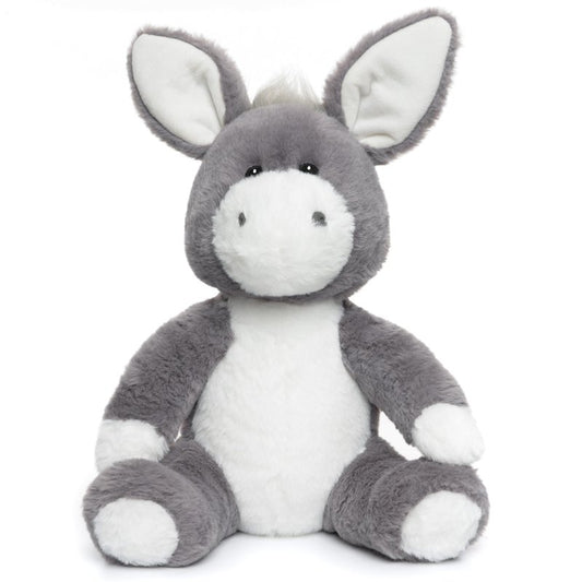 WEIGEDU Adorable Gray Donkey Plush Toy - 15 Inch Soft & Cuddly Stuffed Animal Donkey, Perfect for Kids, Babies, Toddlers - Farm Animal Gift