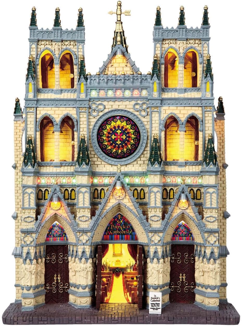 Lemax Christmas | St. Patrick's Cathedral Battery Operated Decoration - 4.5V