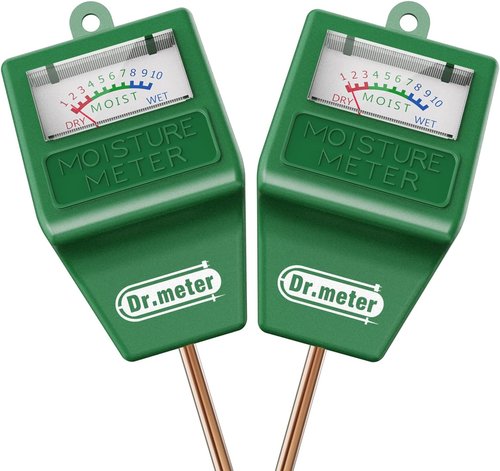 Dr.meter Soil Moisture Meter | 2-Pack Soil Test Kit for Indoor & Outdoor Gardening - No Battery Needed