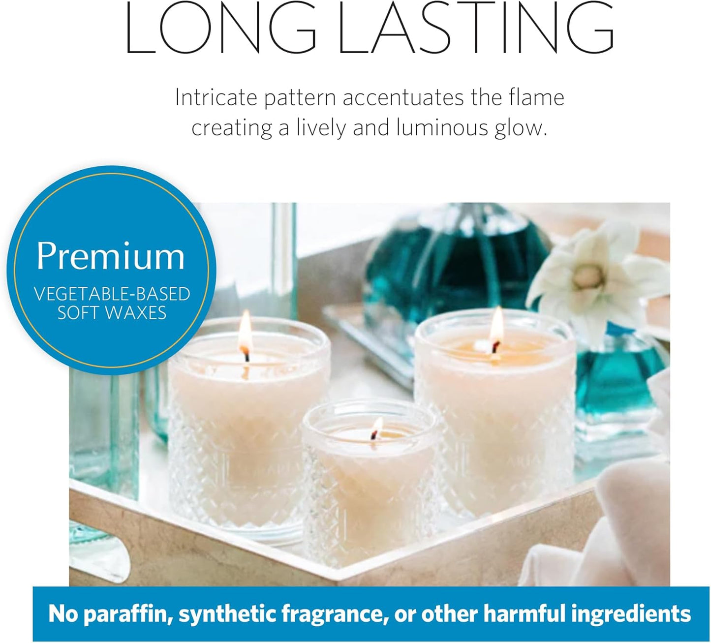 AGRARIA Scented Candles, 7 Oz, Long-Lasting Scented Candles for Home, Elegant Home Fragrance Gifts for Men and Women