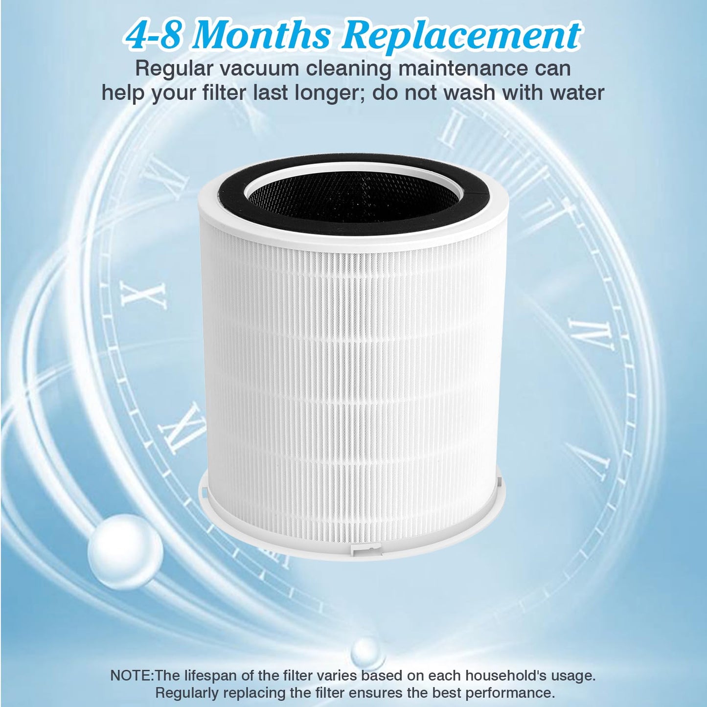 DAYETTE Original H14 Replacement Filter Compatible Air Purifier AP403 AP404, 4-in-1 H14 Grade True HEPA, High-Efficiency Activated Carbon