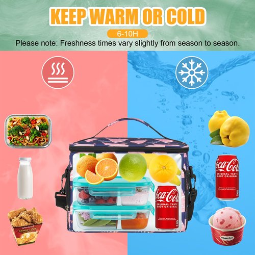 Coreskin Insulated Lunch Box for Adults, 10L Leakproof Cooler Bag with Multi Pockets, Adjustable Strap, Ideal for Work, Beach & Picnic