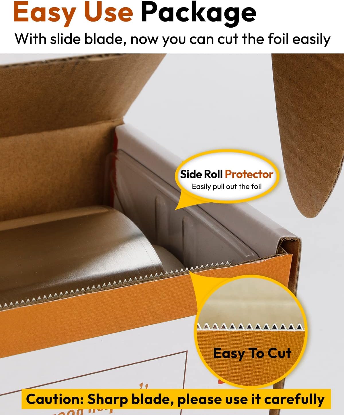 Katbite Heavy Duty Aluminum Foil - 17.7 Inch Wide, 30 Micron Thick Roll for Grilling & Baking | 525 Sq Ft
