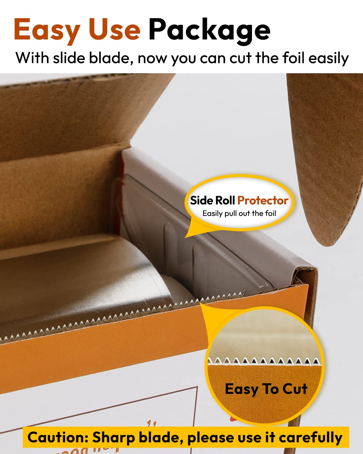 Katbite Aluminum Foil Heavy Duty 17.7 Inch Wide, 30 Micron Thick Strong Heavy Duty Foil Aluminum Roll Wrap for Commercial Catering, Grilling, Roasting, Baking, Home Cooking, 17.7"x525s.f