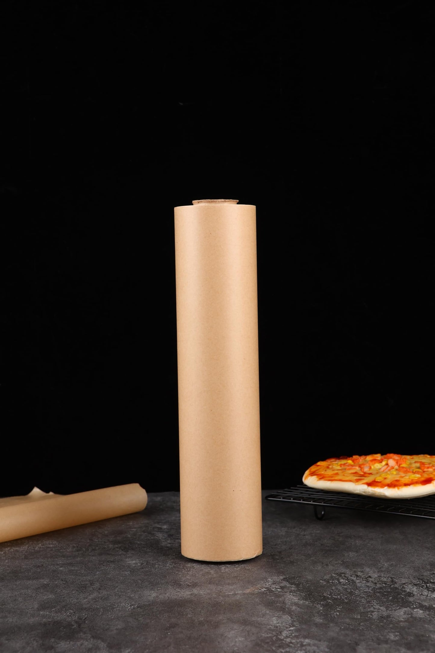Unbleached 15in x 210ft Parchment Paper Roll with Built-in Slide Cutter - Food Grade Non-Stick Baking Paper for Cooking, Baking, Grilling, Air Fryer & Steaming