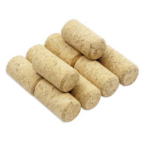 10 Pack Premium #7 Straight Wine Corks - Soft Wine Bottle Stoppers (1.57" x 0.79" / 40mm x 20mm) for Wine Beer Crafts
