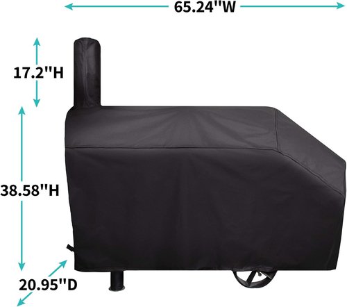 i COVER Grill Smoker Cover - Heavy Duty Waterproof Canvas for Charcoal & Pellet Grills | Fits Dyna-Glo Models