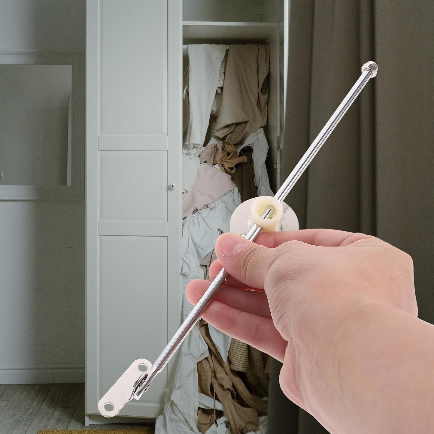 Skiennix Cabinet Support Rods - Durable Hinges for Kitchen Cabinets | 4-Piece Set for Wooden Boxes