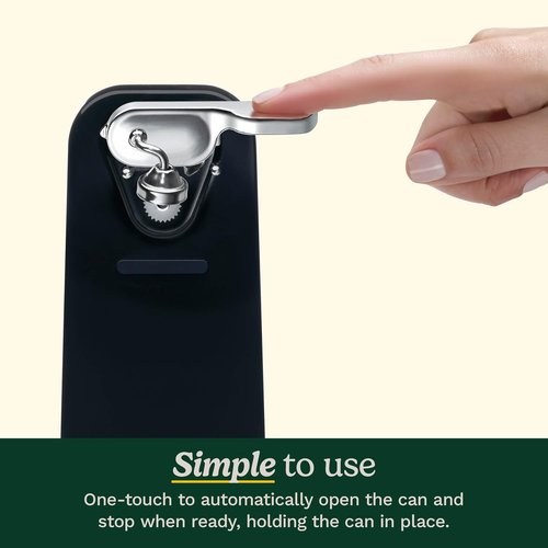 Cuisinart Electric Can Opener - One-Touch Operation with Magnetic Lid Holder | Easy Clean Design, Black