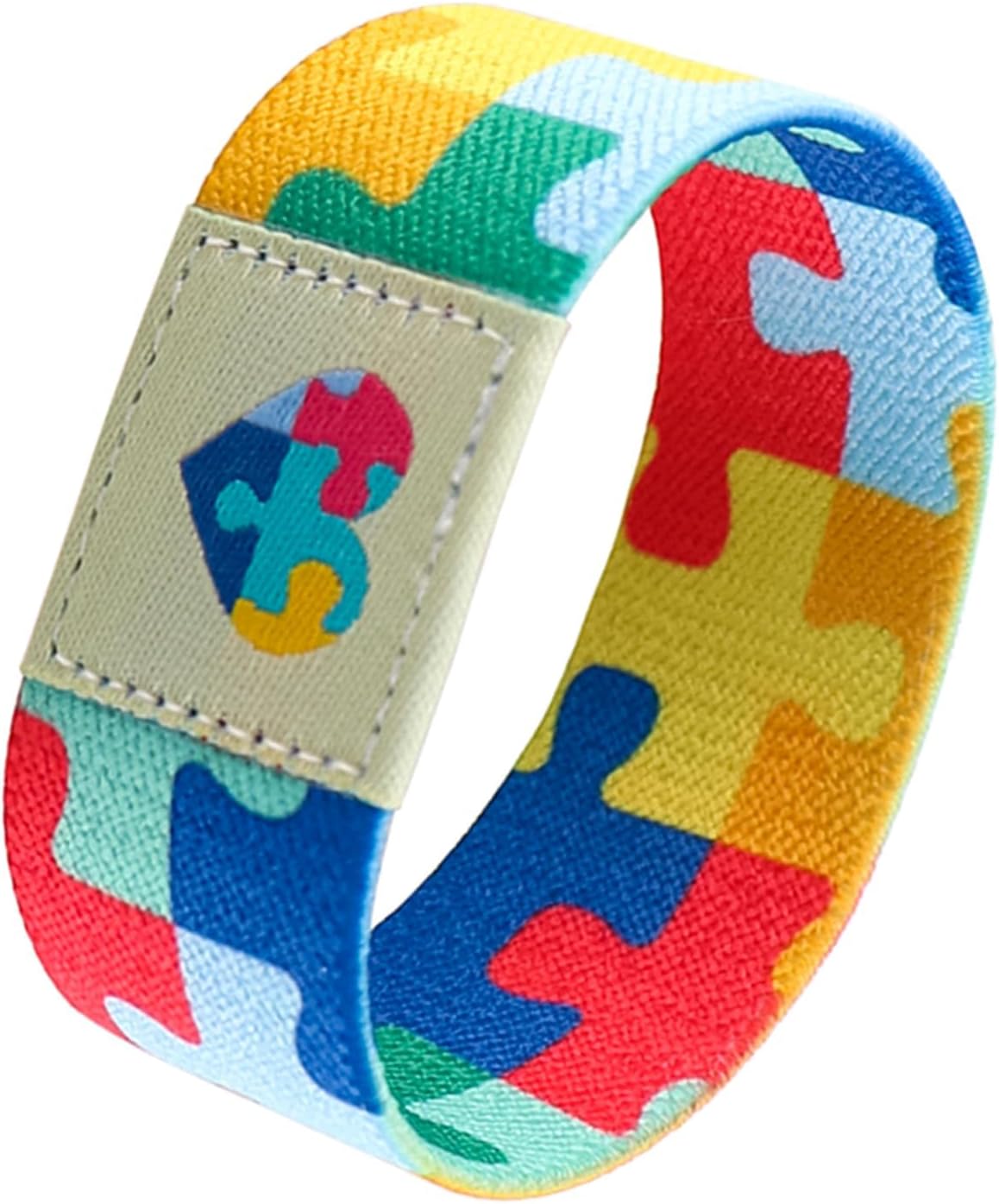 Nanafast Autism Awareness Bracelet - Colorful Elastic Wristband for Adults & Kids