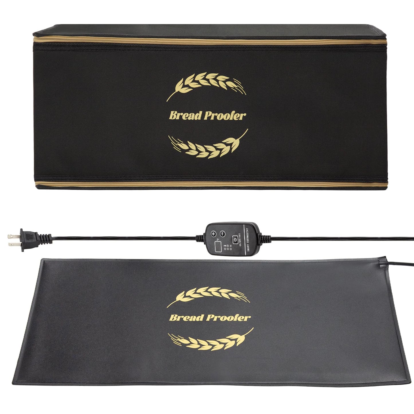 Ftzataz Sourdough Warming Mat with Bread Proofer Warming Box, Sourdough Heating Mat Used to Provide Sufficient Temperature for Bread Proofing, Sourdough Warming, Sourdough Heating, Dough Riser