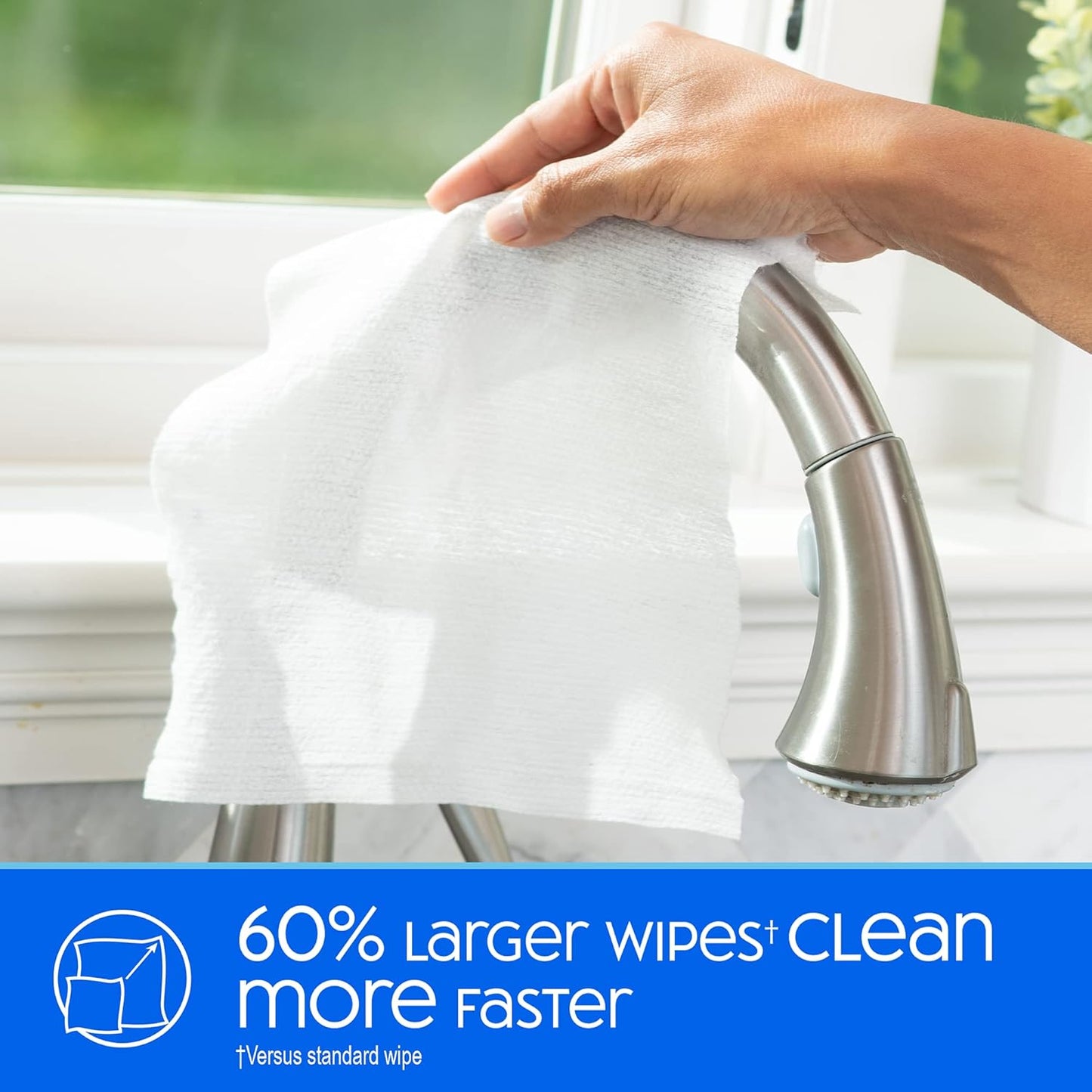 Nice 'N Clean Disinfecting Surface Wipes - 304ct | Effective Home & Kitchen Cleaner | Fresh Lemon Scent
