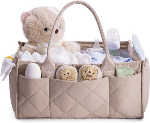 CEI-CEI Baby Diaper Caddy Organizer - Large Portable Nursery Storage Basket for Newborn Essentials