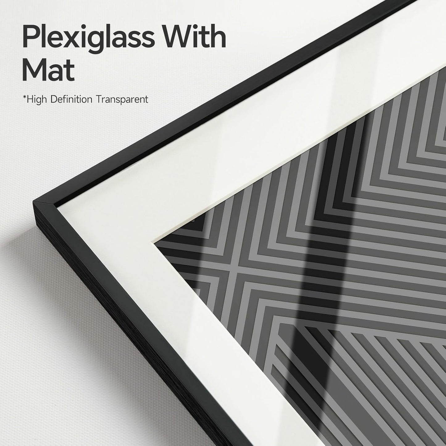 Skiennix Large Black and White Abstract Wall Art - Set of 3 Minimalist Canvas Prints | 24x36 Inch Decor