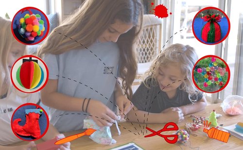 Christmas Countdown Advent Calendar - DIY Arts & Crafts Ornaments for Kids | 24 Days of Handmade Decorations