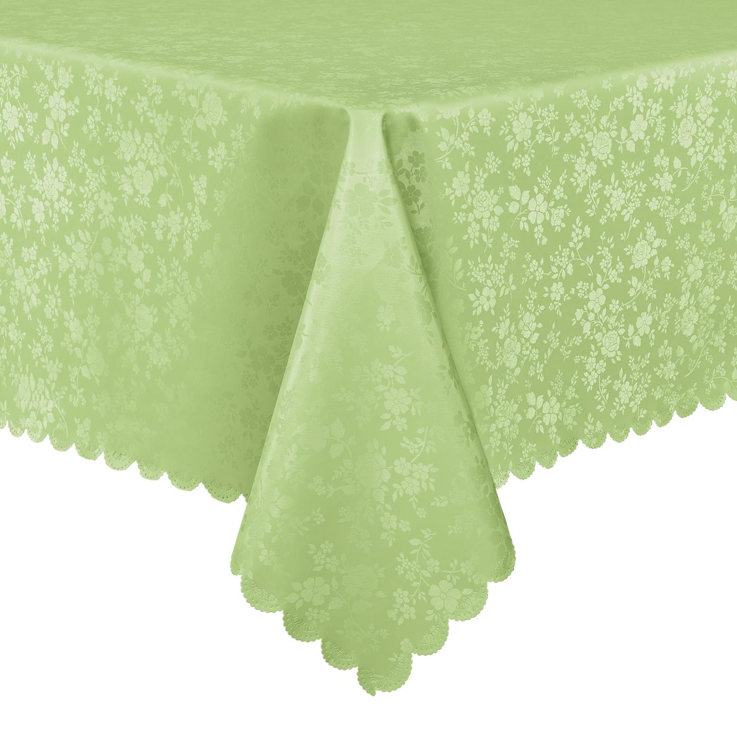 Smiry Rectangle Table Cloth, Waterproof Heavy Duty Vinyl Tablecloths, Wipeable Washable Table Cover for Kitchen and Dining Room (Sage Green, 52" X 70")