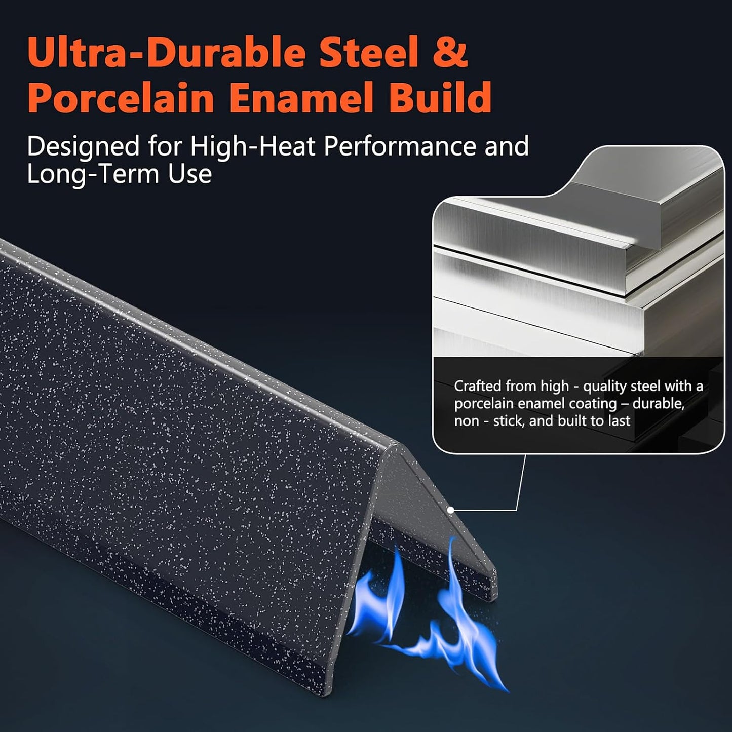 Weber Grill Parts - 15.3" Flavorizer Bars & Grill Grates for Spirit 300 Series | E-310, E-315, E-330 Compatible