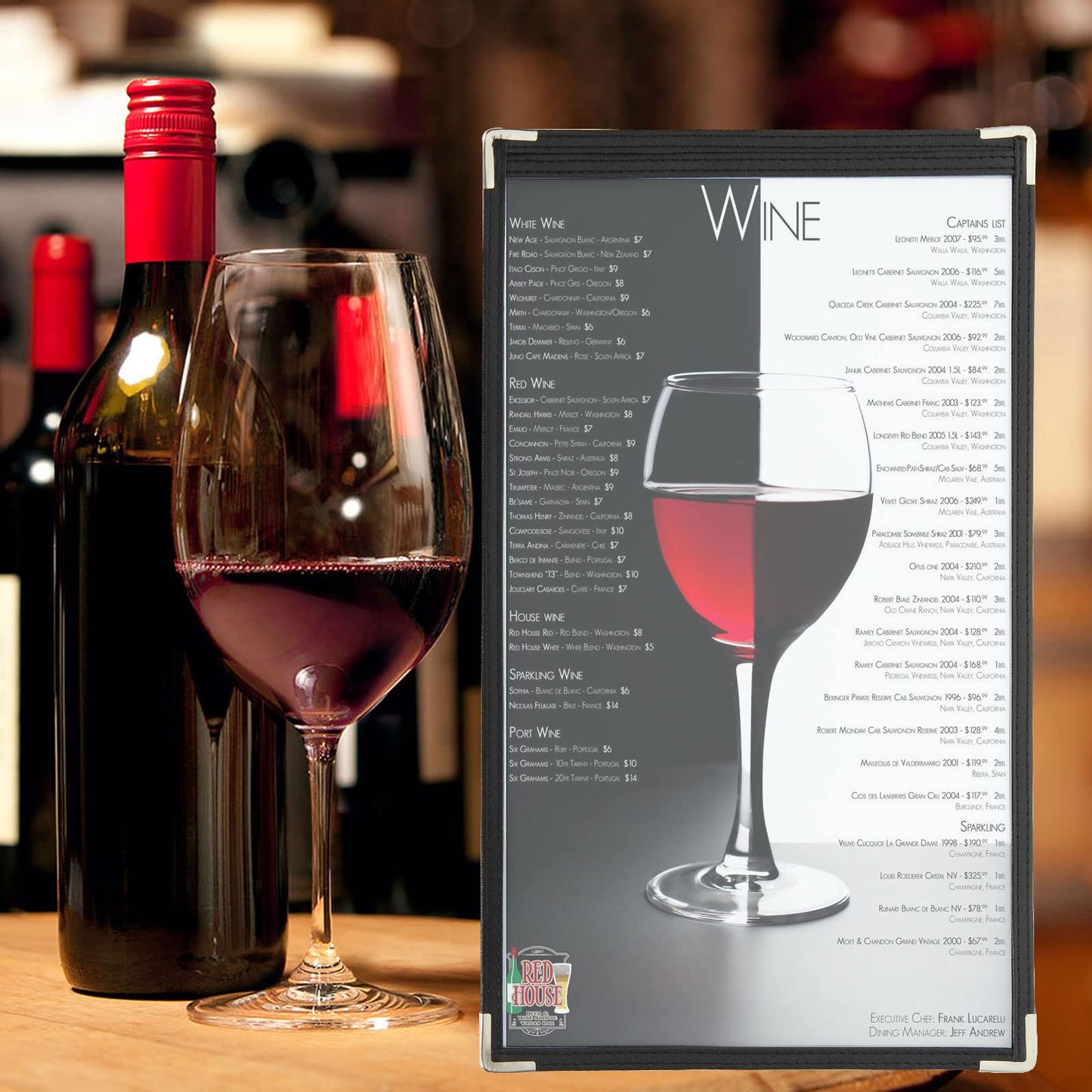 FVIEXE 12PCS 8.5 x 14 Inch Menu Covers Single Page 2 View, Transparent Restaurant Menu Holder for Restaurant Bar Cafe (Black)