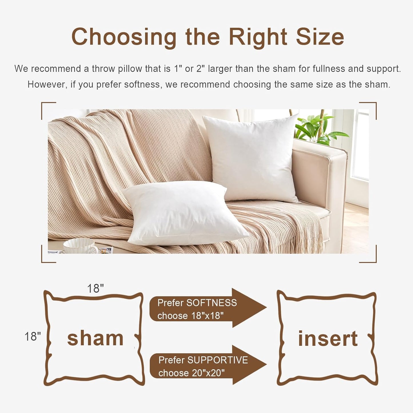 Skiennix Organic Feather Down Lumbar Pillow Insert - 14x36 Inch, 100% Cotton Shell, Memory Foam Filling for Couch & Sofa