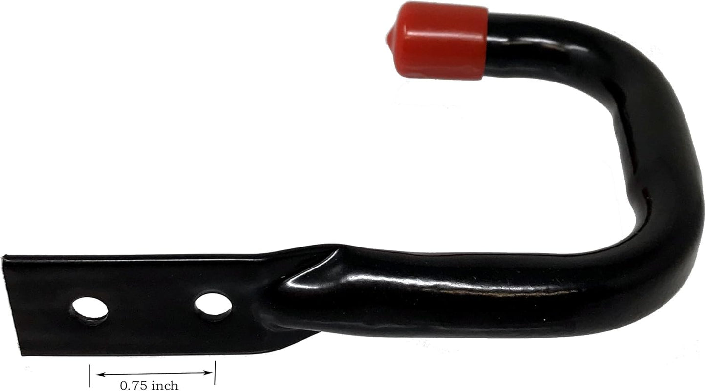 Tetra-Teknica Heavy Duty Garage Storage Utility Hooks - Black, 6 Pack for Maximum Organization