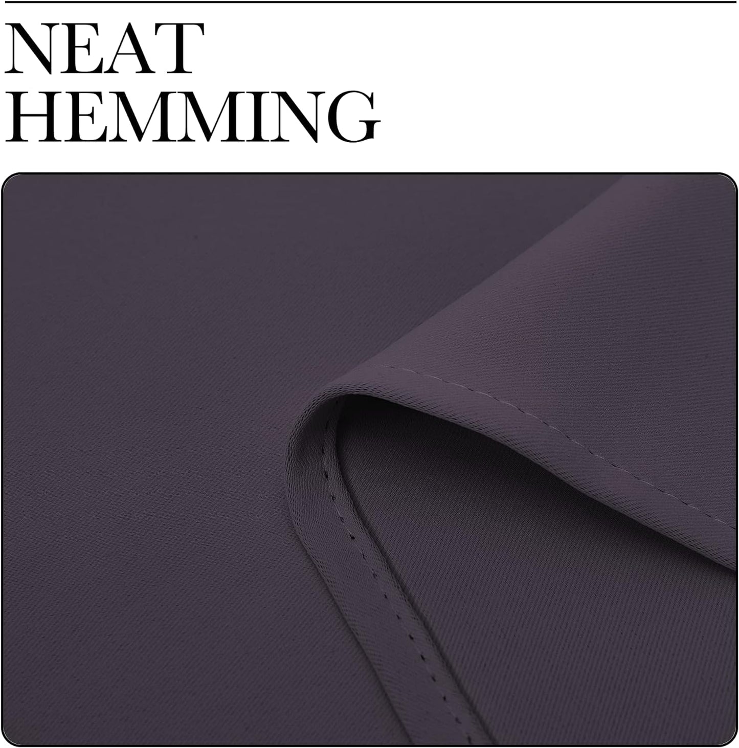 NICETOWN Greyish Purple Blackout Curtains - Thermal Insulated Drapes for Playroom | 72" Length, 34" Wide, 2 Panels