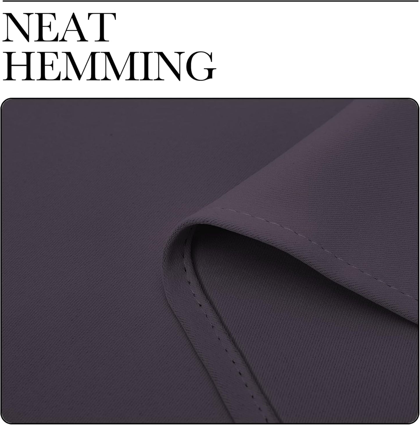 NICETOWN Greyish Purple Blackout Curtains - Thermal Insulated Drapes for Small Windows | 45" Length, 34" Wide, 2 Panels