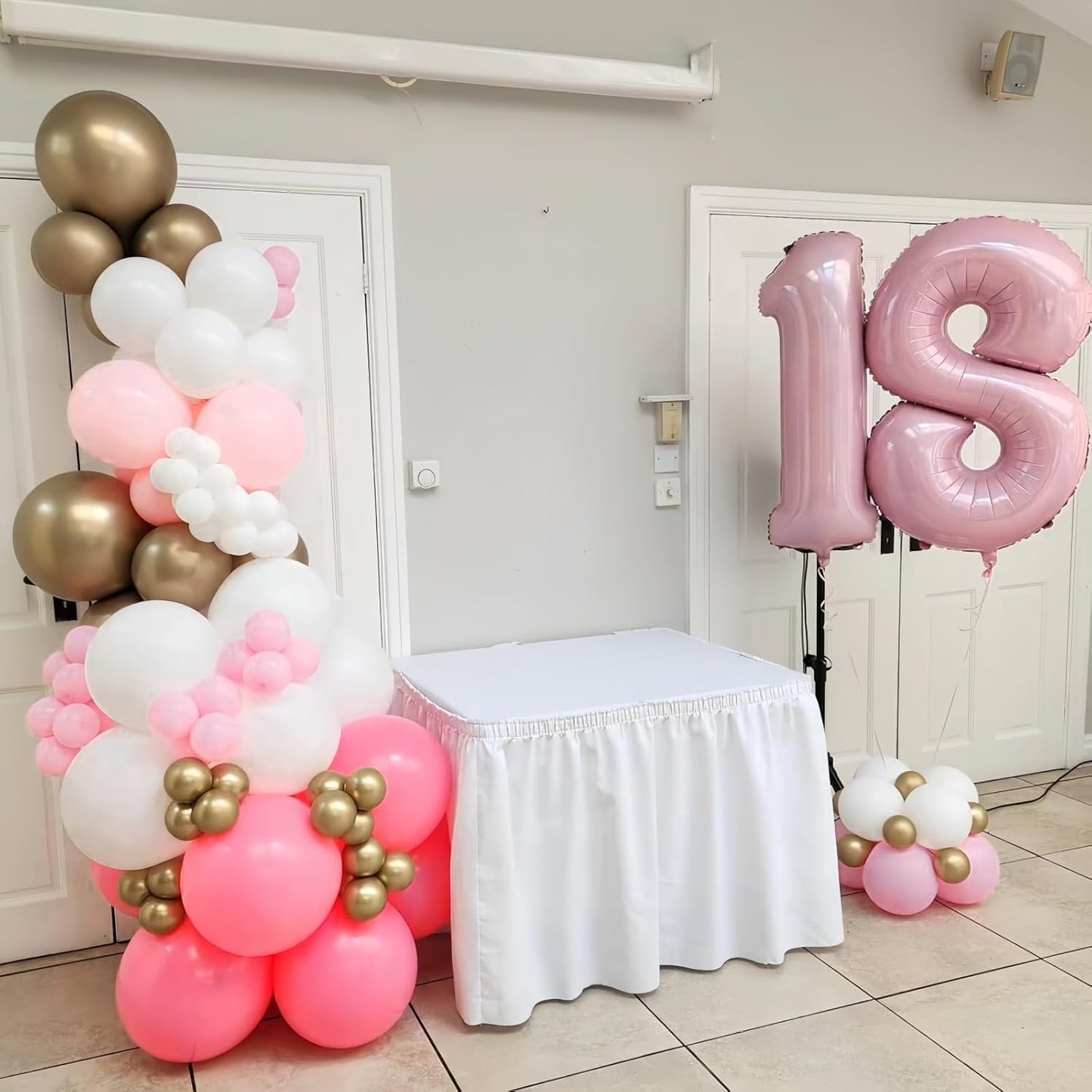 Pastel Pink Helium Foil Number Balloons - 40 Inch Self-Inflating Birthday Party Decor | 0-9