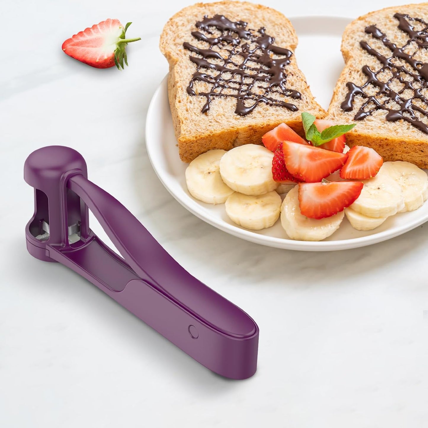WhiteRhino Grape Cutter - Safe Slicing Tool for Toddlers 1-3 | Ideal for Grapes, Cherry Tomatoes & Strawberries