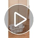 XL Hip-Hugger Laundry Basket - 2.1 Bushel White with 3 Handles - Rubbermaid Variation