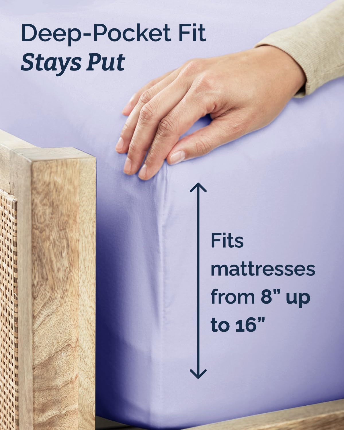 Skiennix Twin XL Sheet Set | Comfy Breathable Cooling Bedding - Hotel Luxury - Deep Pockets, Soft, Wrinkle-Free - Oeko-Tex Certified - Lavender
