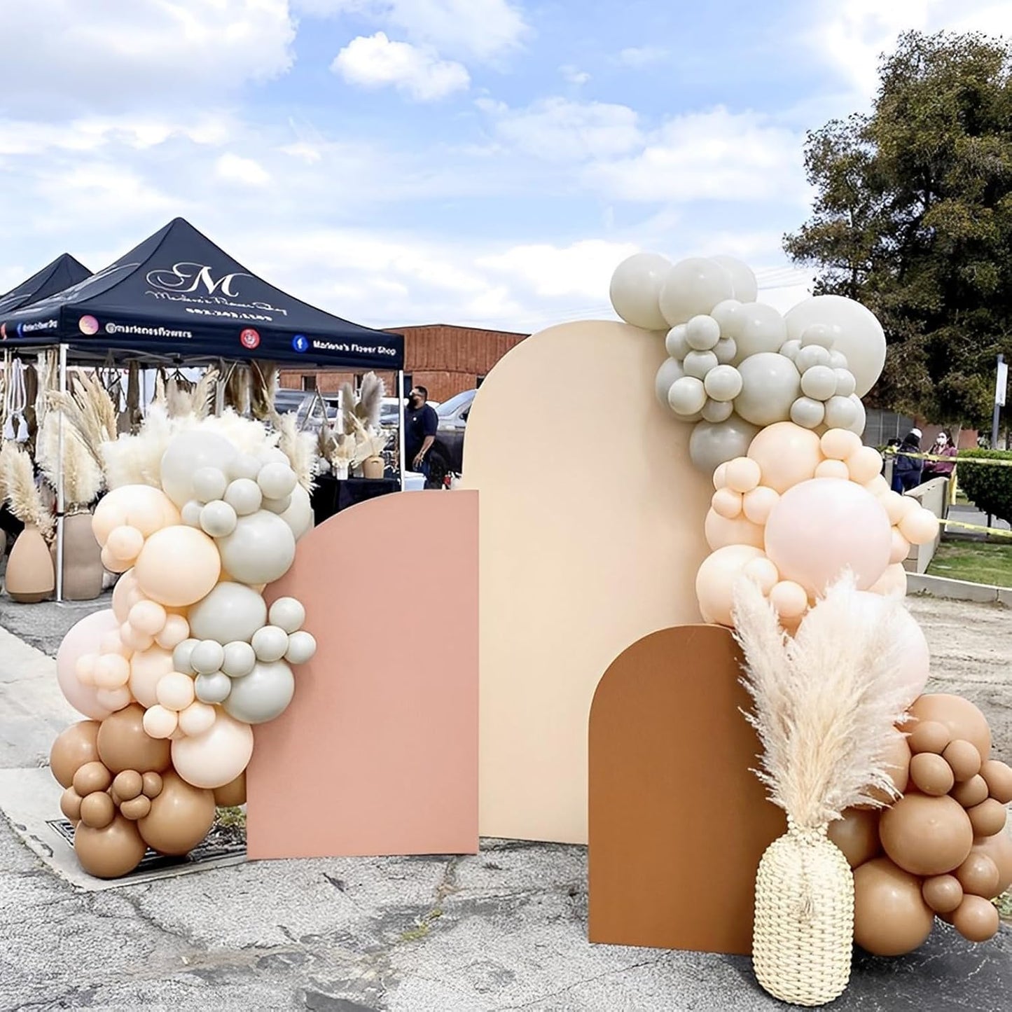 Voircoloria 110pcs Blush Balloons - 12 Inch Nude Latex Party Balloons for Weddings & Celebrations