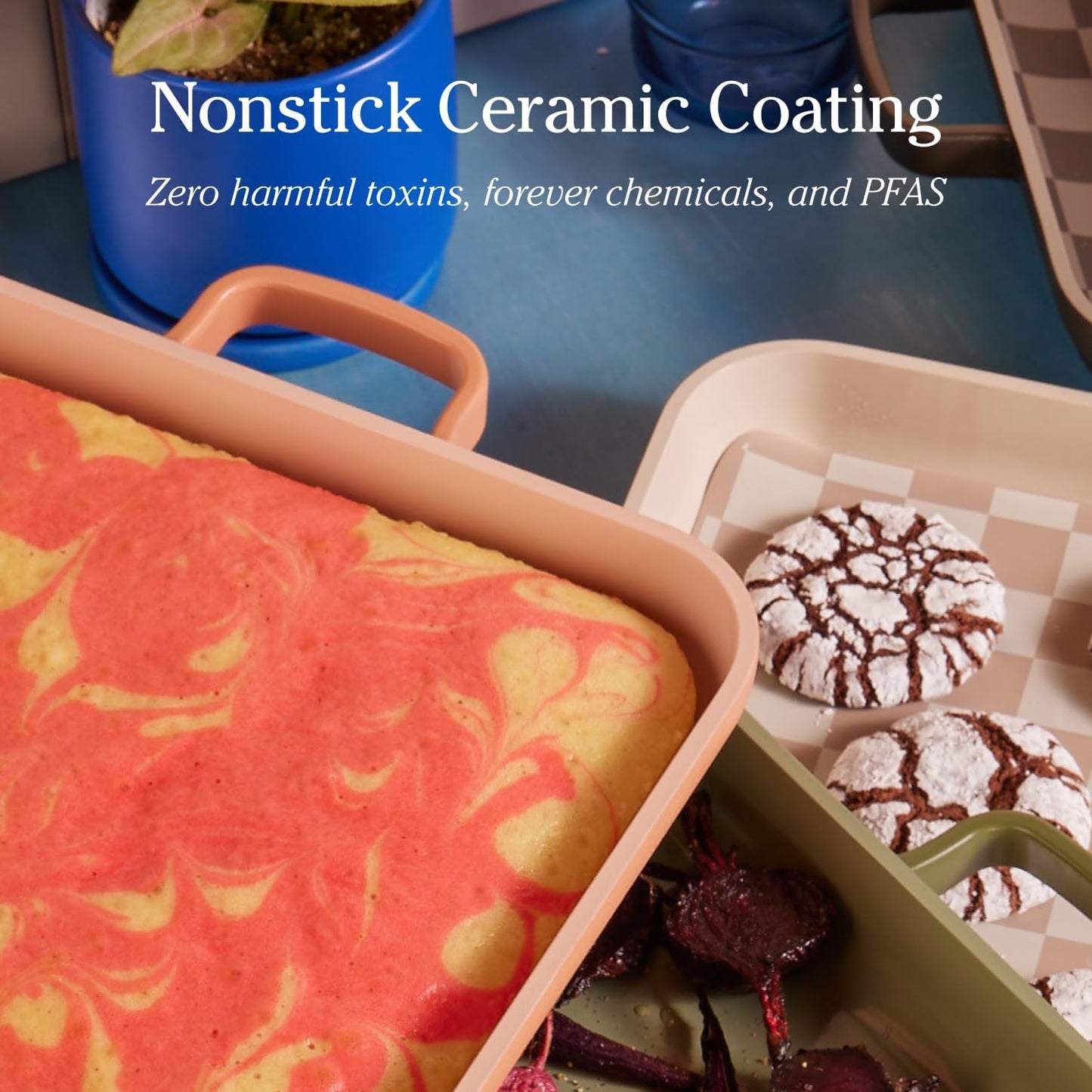 Our Place Griddle Pan - Versatile Nonstick Ceramic Griddle & Sheet Pan | Toxin-Free, Ergonomic Handles | 5 Qt Capacity, Oven Safe to 450°F | Char